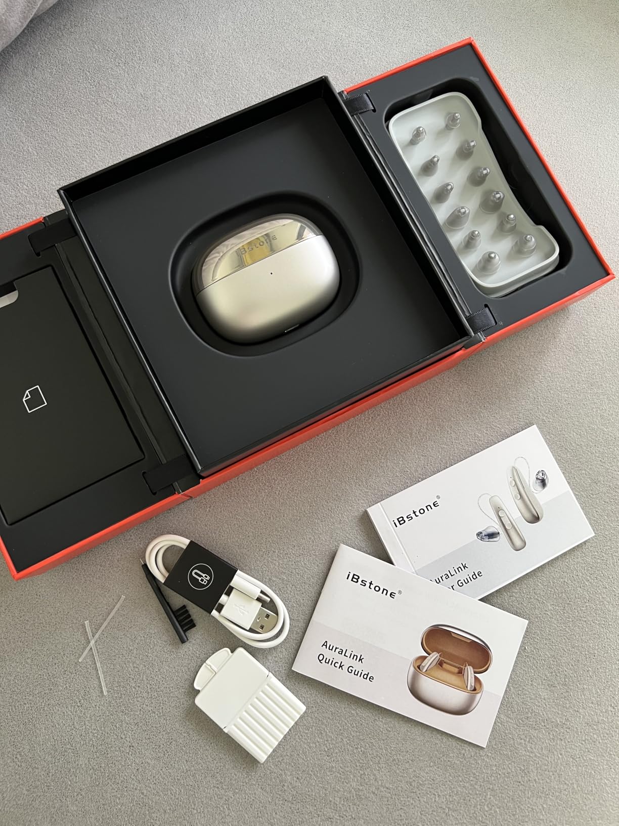 iBstone AuraLink Bluetooth OTC Hearing Aids for Seniors Adults, App-Controlled for Precise Fitting, AI Noise Reduction, Bluetooth 5.4 for Phone Call & Music Streaming, Compatible with iOS & Android customer photo 1