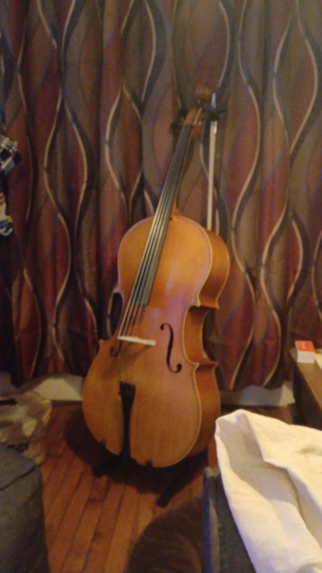 Ktaxon Full Size Cello, 4/4 Solid Wood Acoustic Cello with Sturdy Stand, Portable Bag, Premium Rosin and Extra String, Full Equipment for Intermediate Players (Matte) customer photo 1