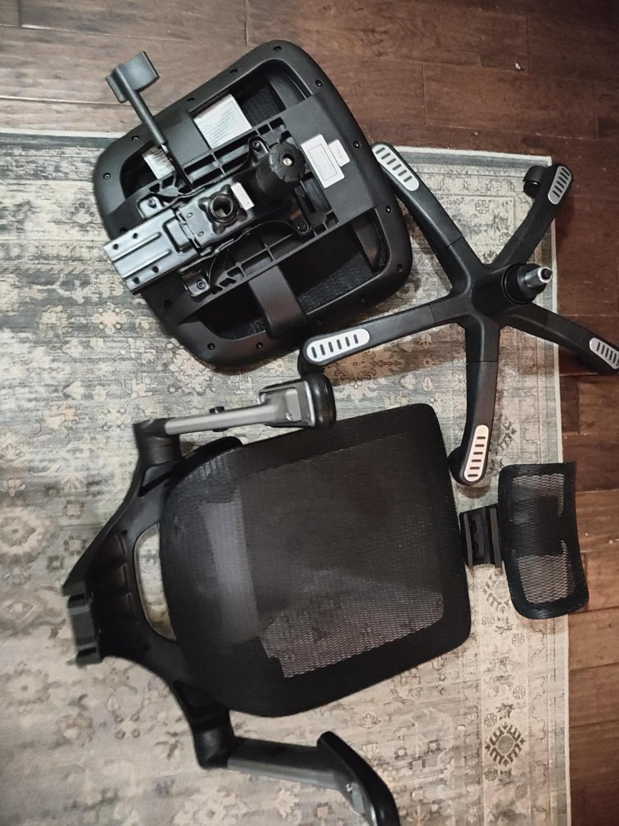 GABRYLLY Ergonomic Office Chair, Big and Tall Mesh Chair with Adjustable Lumbar Support, 5D Arms & Wide Seat, 135 Degree Recline Home Desk Computer Chairs for Work Gaming, Heavy Duty,400LBS - Black customer photo 2