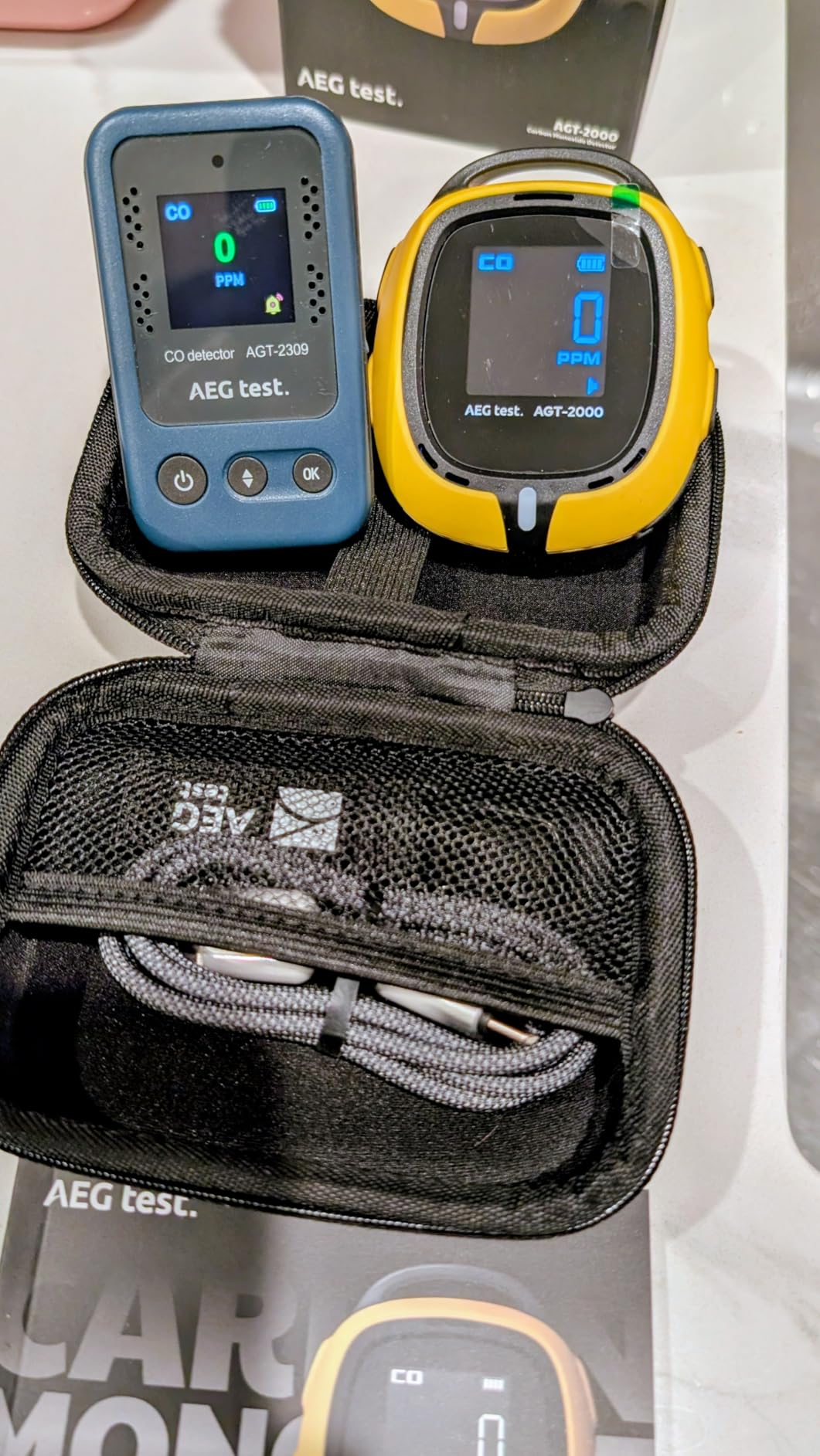 AGT-2000 Portable Carbon Monoxide Detector for Travel, 240H Standby, CO Detector with Audible & Visual Alerts for Camping, Rechargeable CO Meter with Built-in Emergency Flashlight customer photo 1