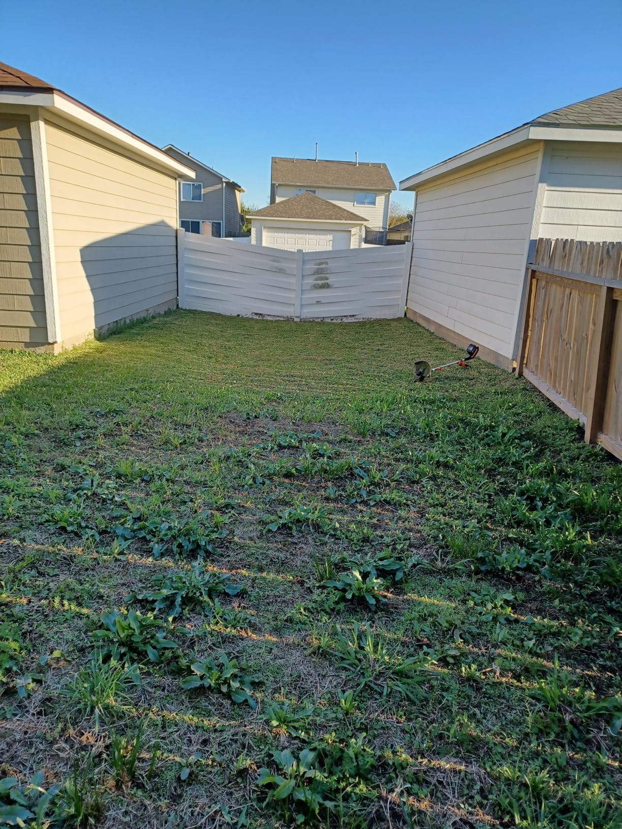 Electric Weed Wacker String Trimmer:2 x 4.0Ah Batteries Cordless Weed Eater 21V Battery Powered with 12