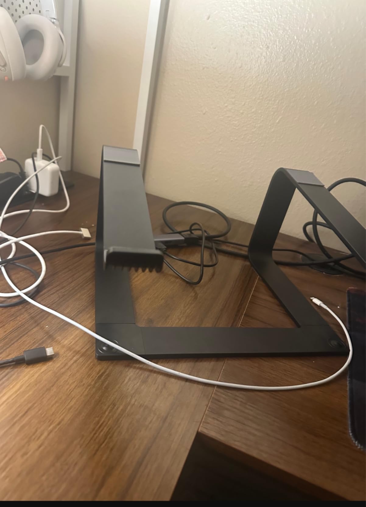 Laptop Stand for Desk Aluminum Computer Riser Portable Metal Notebook Holder Printer Stand Compatible with MacBook Air, Pro, Dell, HP, Lenovo and All 10-16