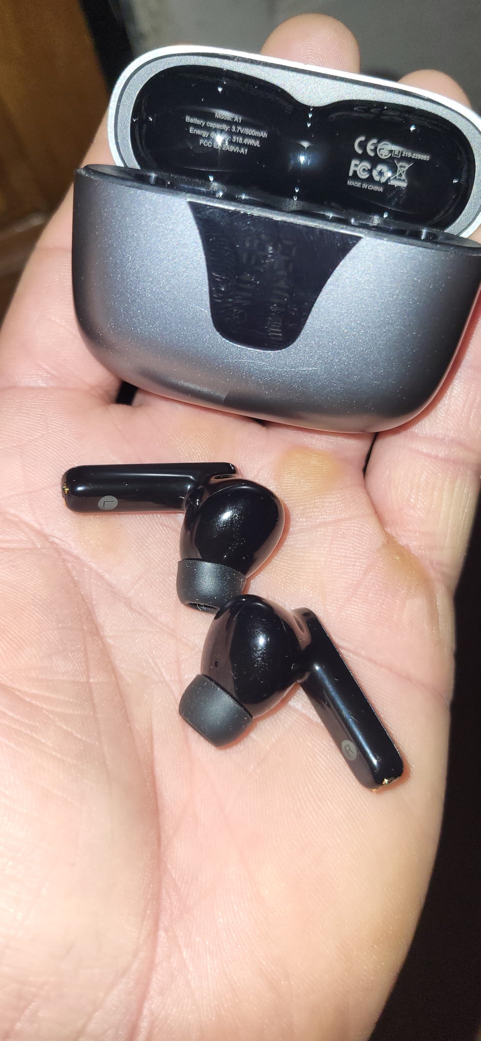 Wireless Earbuds Bluetooth Headphones, 50H Playtime Ear Buds with Mic, LED Digital Display Charging Case, IPX7 Waterproof, Deep Bass Stereo, in-Ear Earphone for iPhone Andriod Phone customer photo 1