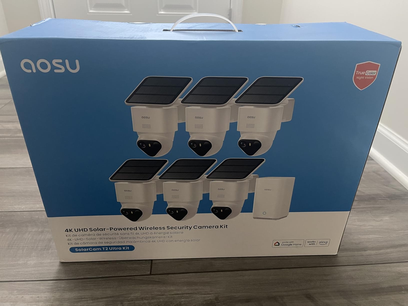 aosu T2 Ultra 4K Security Cameras Wireless Outdoor, TrueColor Night Vision, AI Triple Detection, 360° Auto Tracking, Solar Powered WiFi Camera for Home Security, 1Pack customer photo 2