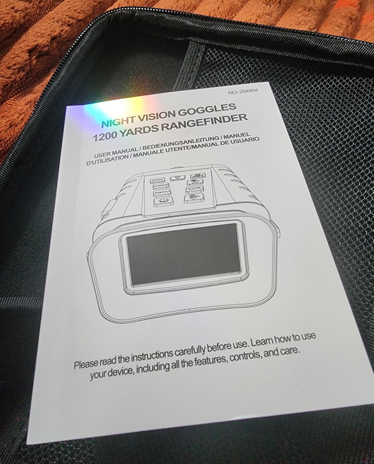 Night Vision Goggles with Rangefinder - 4K Video, 18X Zoom Night Vision Binoculars, 5000mAh Rechargeable, 64GB Card, 1200yd Rangefinder & 1968ft Night Vision - for Security, Wildlife Observation customer photo 2