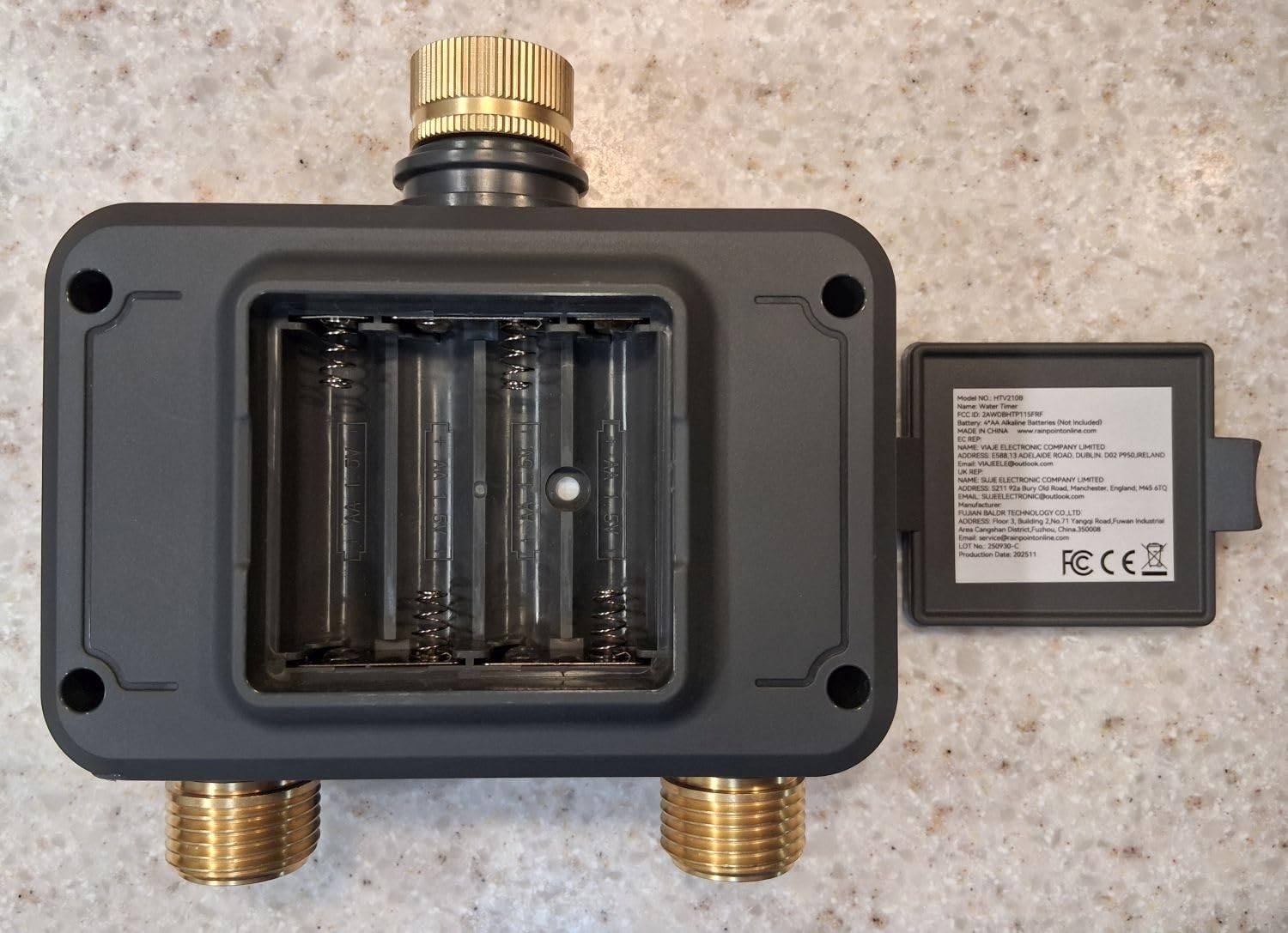 RainPoint WiFi Water Timer for Garden Hose with Brass Inlet & Outlet, 2-Zone Smart Hose Timer, WiFi Irrigation Controller via APP/Voice Control, Automatic Sprinkler Watering System for Lawns and Yard customer photo 1