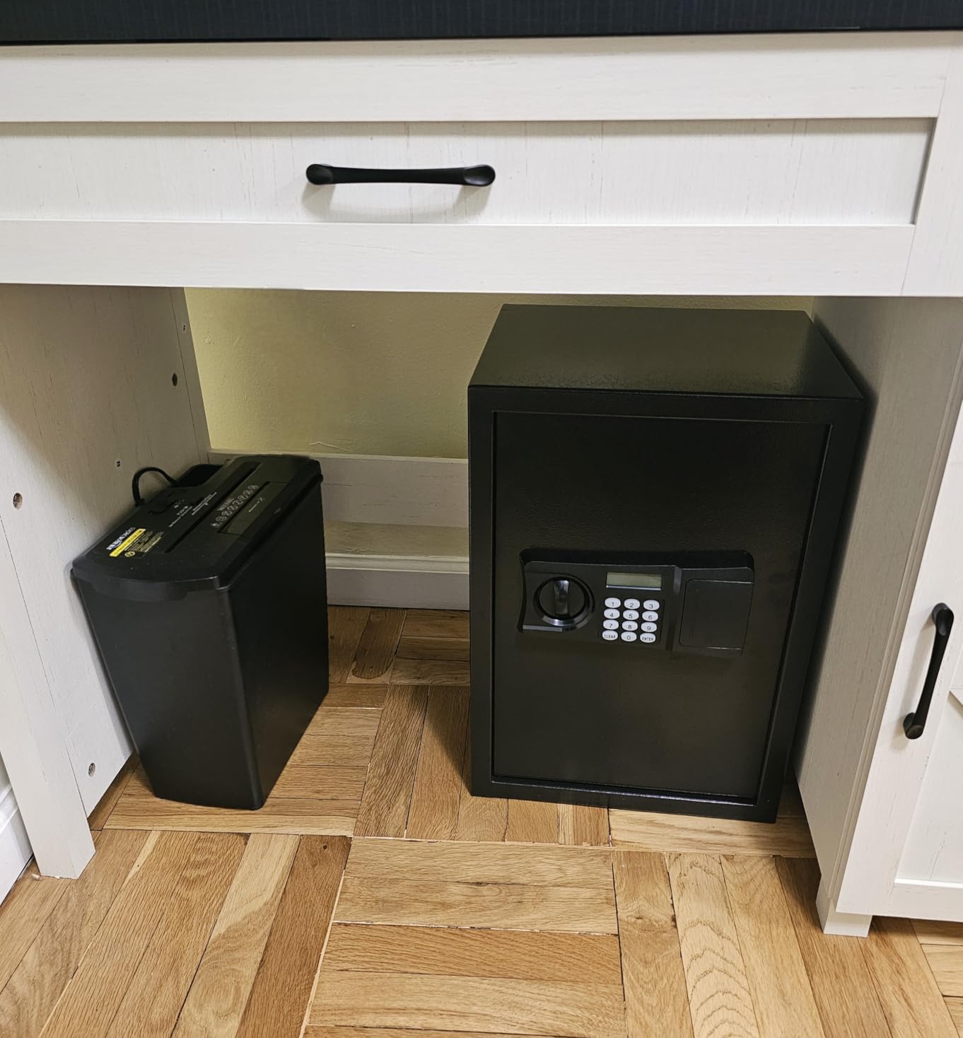 8.6 Cuft Heavy Duty Biometric Safe Box with Fireproof Waterproof Bag, 31.49'' H Large Document Storage with Bottom Hidden Compartment, Anti-Theft Dual Alerts, Mute Mode, Digital Security for Business customer photo 2