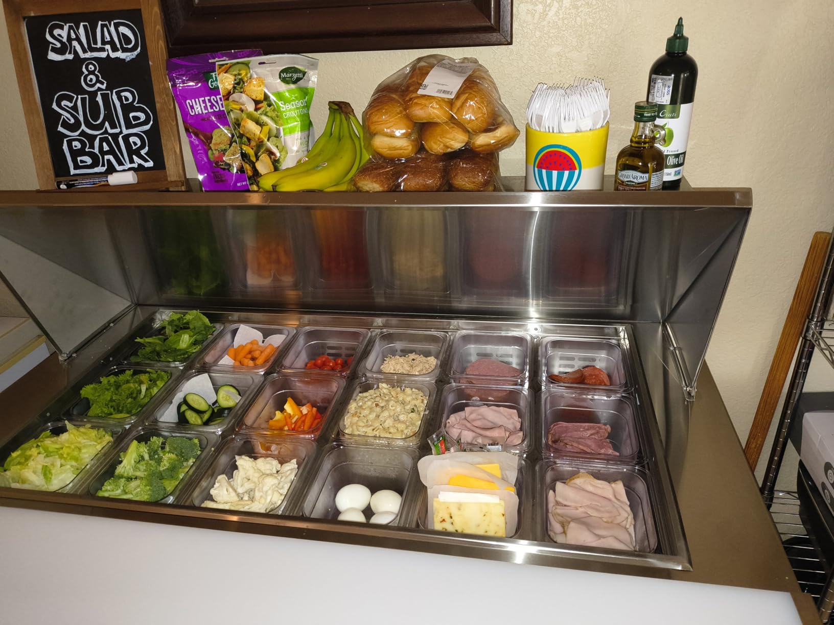 Sandwich Prep Table Refrigerator, 48