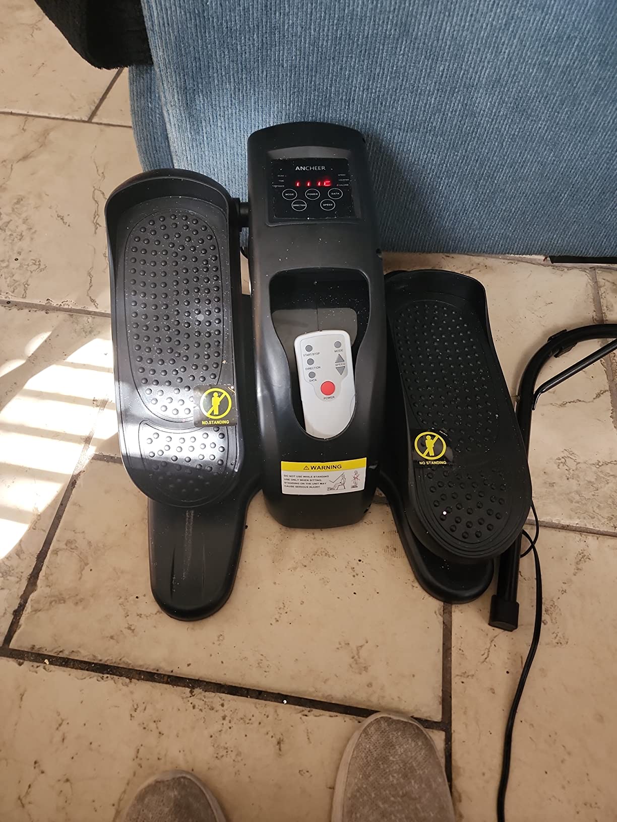 ANCHEER Elliptical Exercise Machine, Elliptical Trainer for Home Gym Exercise Equipment 500Lbs Max Weight Ultra-Silent Elliptical Machine, 14 & 8 Resistance Levels customer photo 2