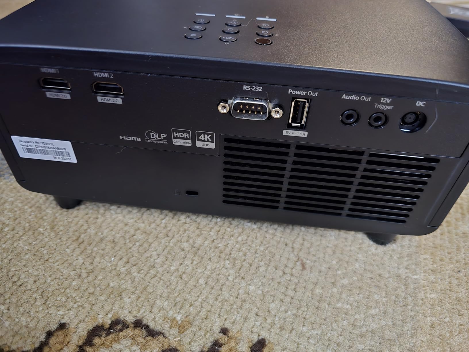 Optoma UHZ36 4K UHD Laser HDR Home Theater Projector customer photo 2