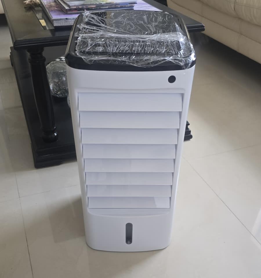 Uthfy Portable Air Conditioners, 3 IN 1 Evaporative Air Cooler with Detachable Water Tank, 6 Ice Packs, 12H Timer, 120 Oscillation customer photo 1