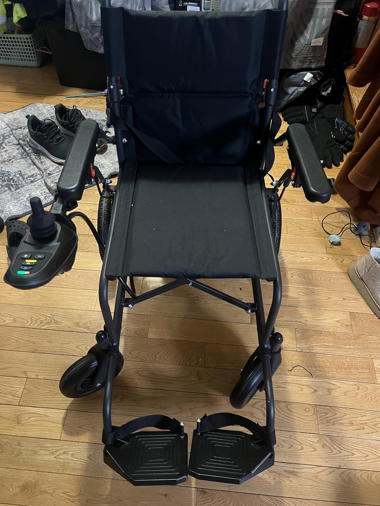 Electric Wheelchairs for Adults Foldable, 15 Miles Long Travel Range Powered Wheelchair, 500W Motorized Wheelchair, Max Support 330 Lbs, All Terrain Lightweight Portable Electric Wheelchair for Senior customer photo 2