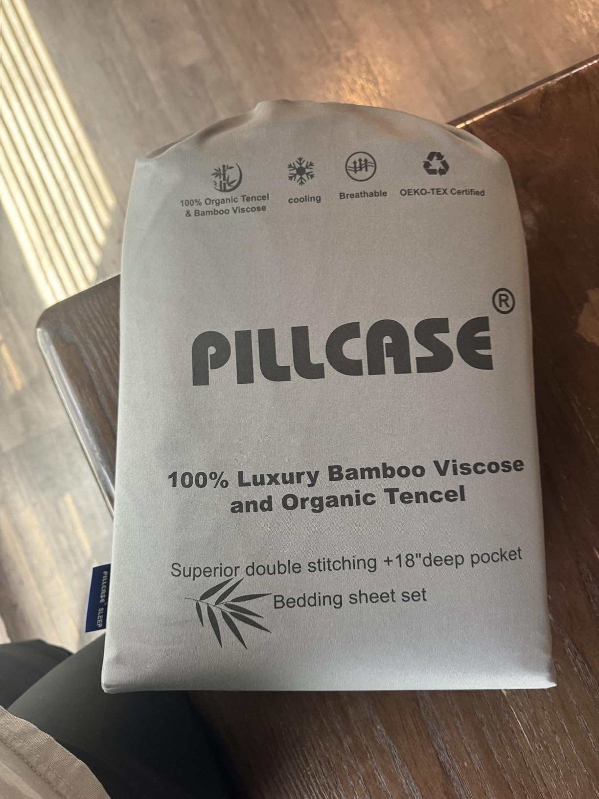 Luxury Organic Tencel & Viscose from Bamboo Cooling Sheet Set, Silky Soft Lyocell Sheets with Deep Pocket, Hypoallergenic & Breathable Bedding with Pillowcases (White, Queen) customer photo 1