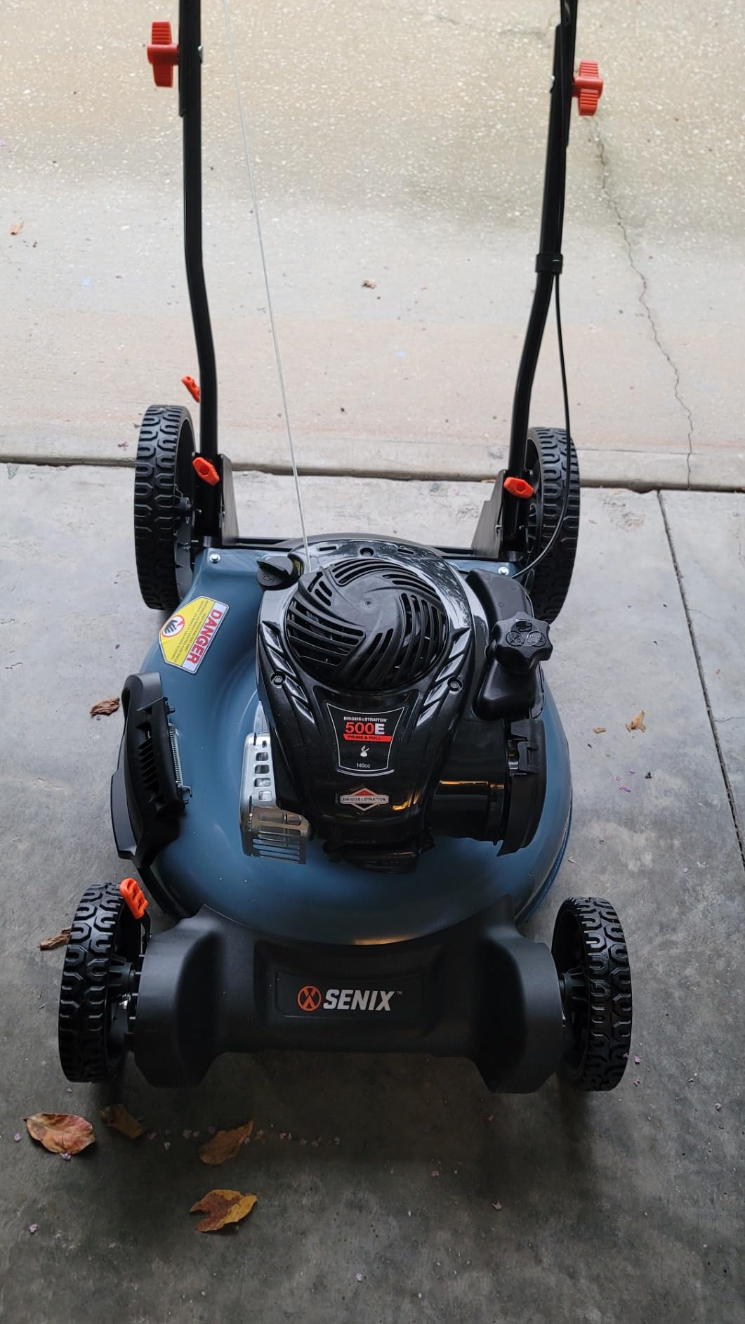 SENIX 22-Inch Gas Walk Behind Brush Cutter and String Trimmer, 160 cc 4-Cycle Engine, 14