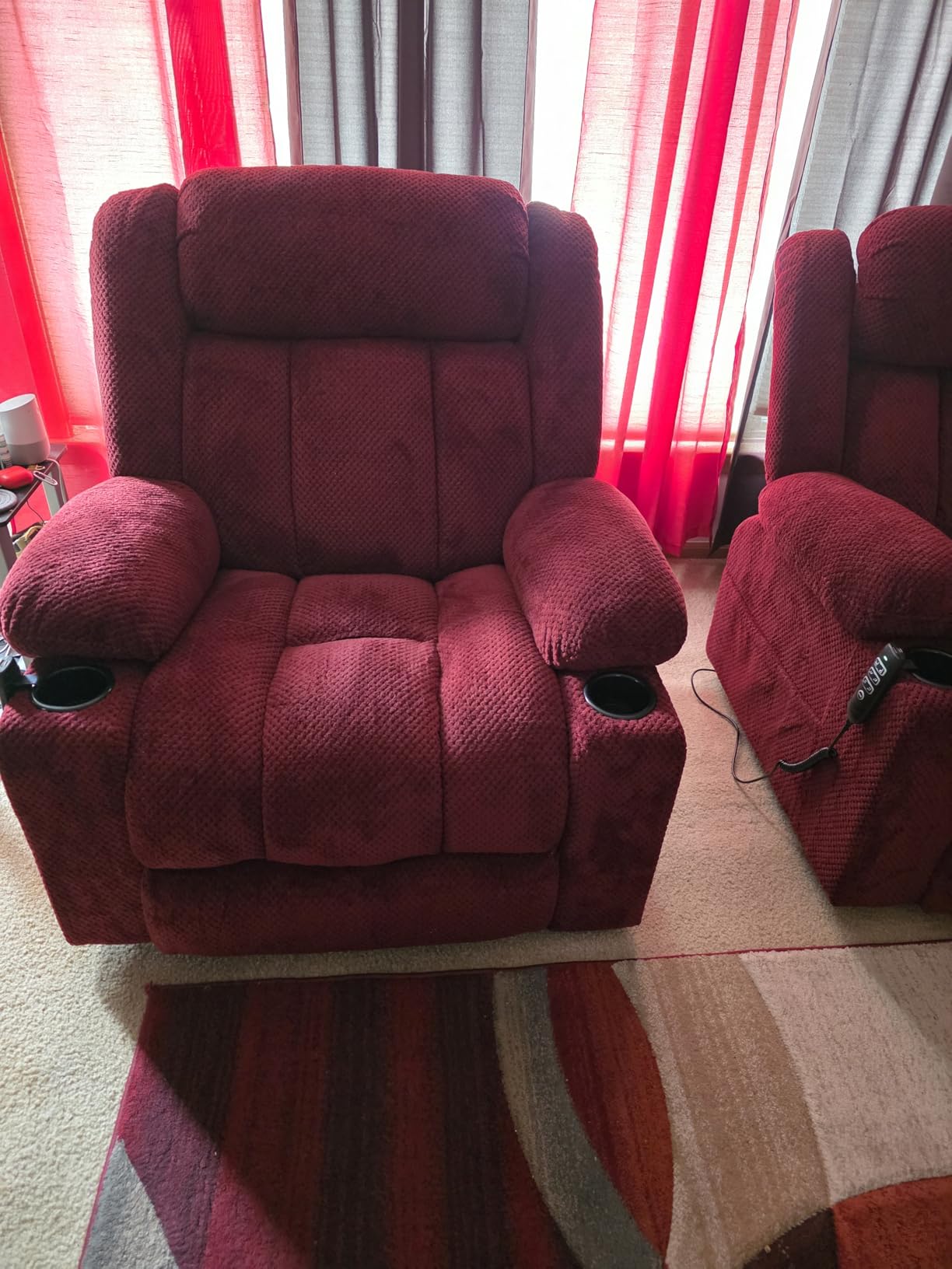 3 Motor Large-Wide Lift Chair, Infinite Position, 180° Lay Flat, Power Lift Chairs Recliners for Elderly Big and Tall, Massage & Heat, Extended Footrest (Dark Brown, Large Wide) customer photo 2