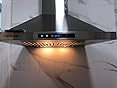 AMZCHEF Wall Mount Range Hood 30 inch: 1050 CFM Stainless Steel Kitchen Stove Vent Hood with 3 Speed Exhaust Fan, Touch/Remote/Gesture Control Kitchen Exhaust Fan with Dishwasher-Safe Baffle Filters customer photo 2