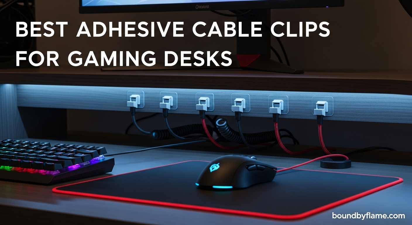 Best Adhesive Cable Clips for Gaming Desks