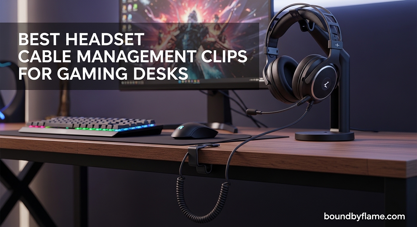Best Headset Cable Management Clips for Gaming Desks