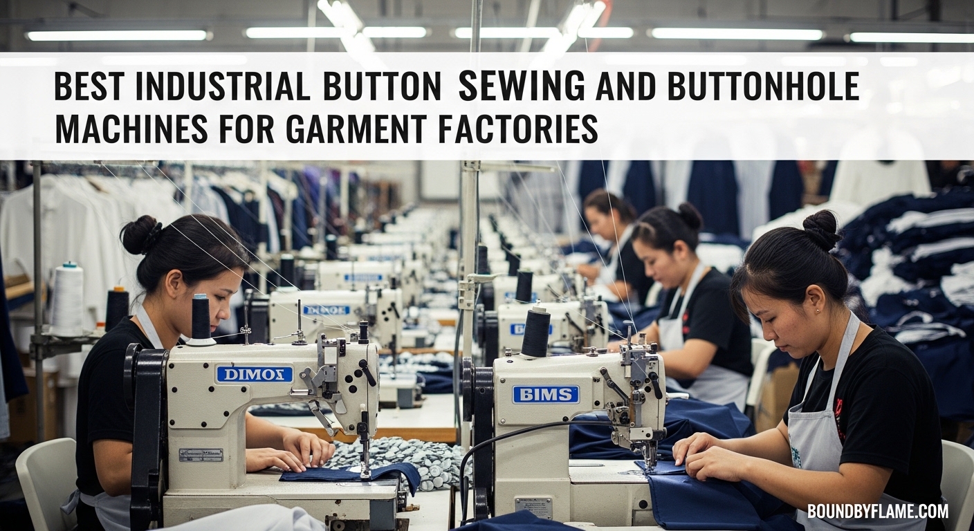 Best Industrial Button Sewing and Buttonhole Machines for Garment Factories