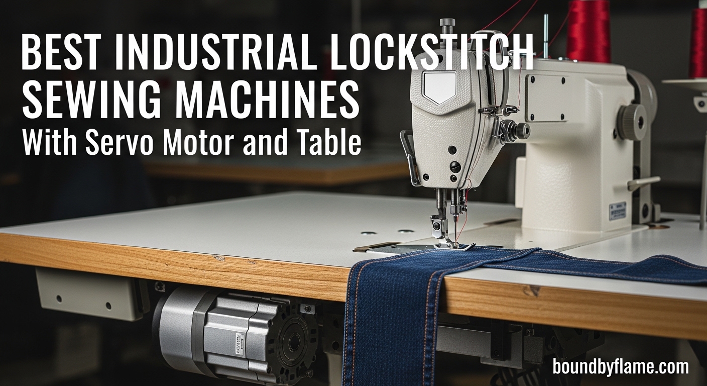 Best Industrial Lockstitch Sewing Machines With Servo Motor and Table