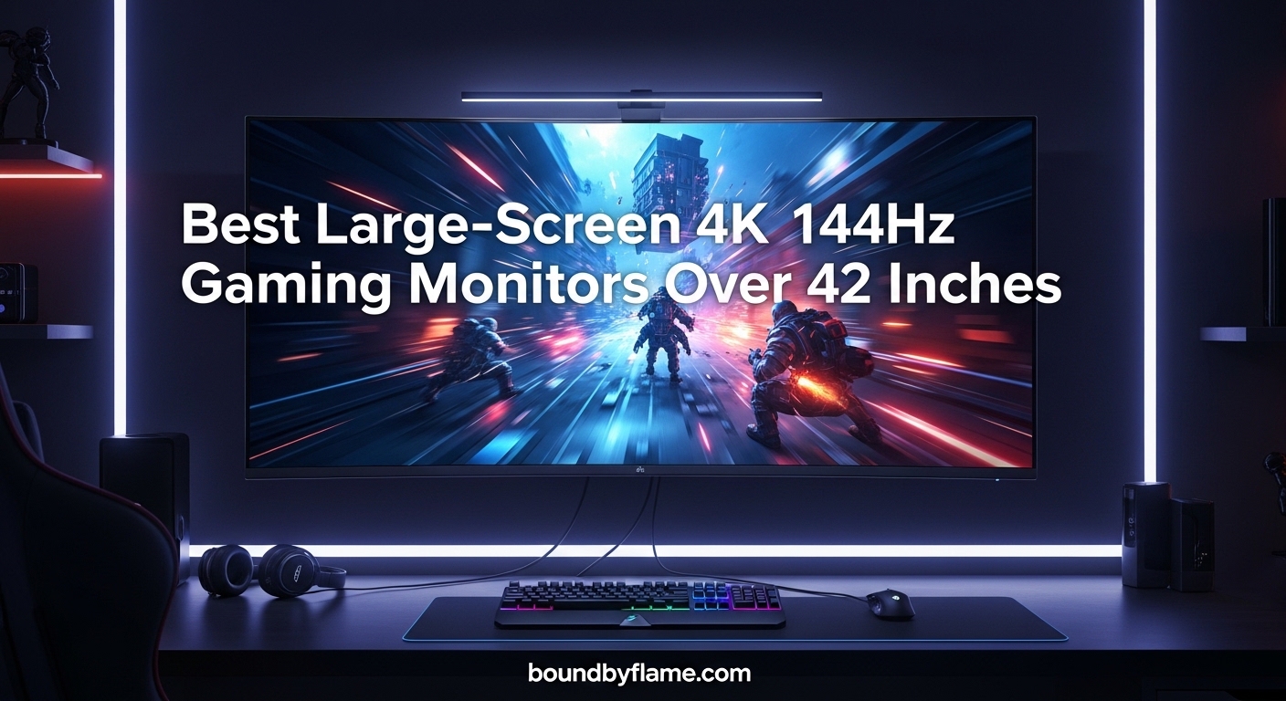 Best Large-Screen 4K 144Hz Gaming Monitors Over 42 Inches