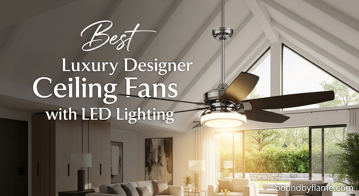 Best Luxury Designer Ceiling Fans with LED Lighting