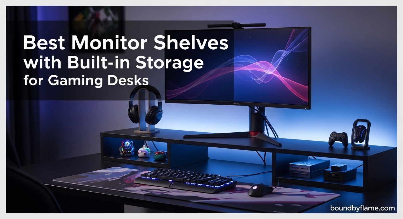 Best Monitor Shelves with Built-in Storage for Gaming Desks