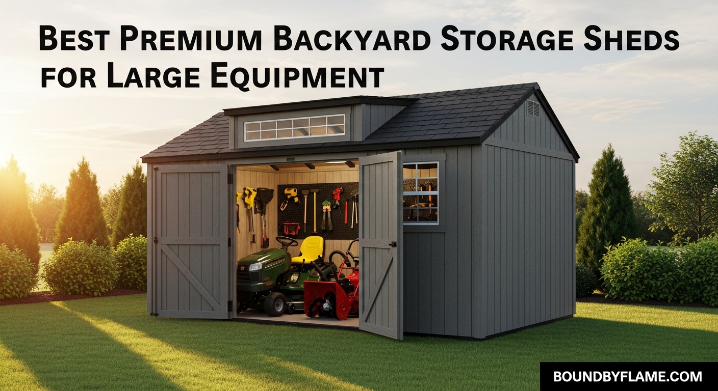Best Premium Backyard Storage Sheds for Large Equipment