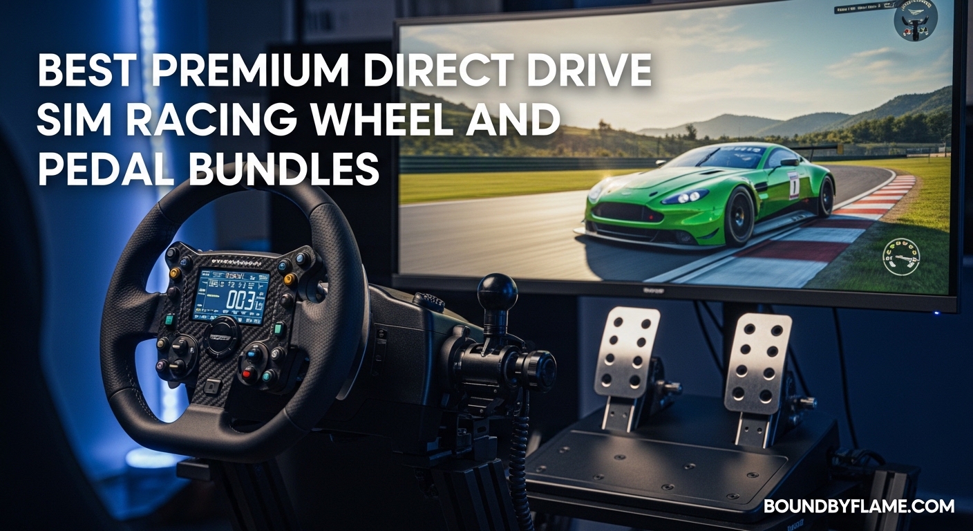 Best Premium Direct Drive Sim Racing Wheel and Pedal Bundles
