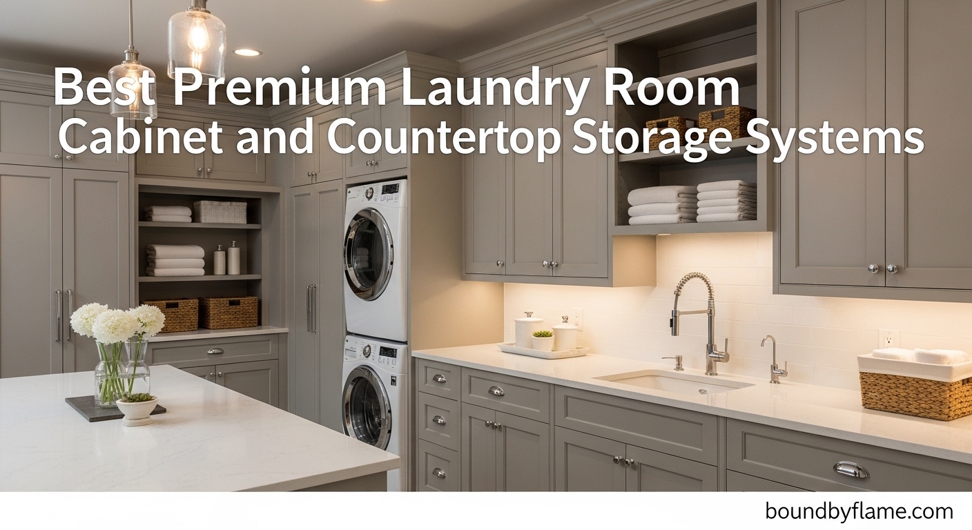 Best Premium Laundry Room Cabinet and Countertop Storage Systems