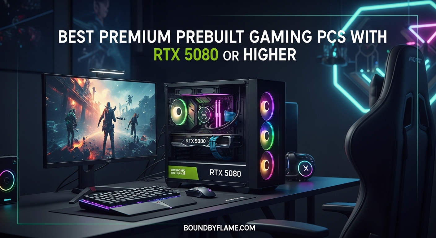 Best Premium Prebuilt Gaming PCs with RTX 5080 or Higher