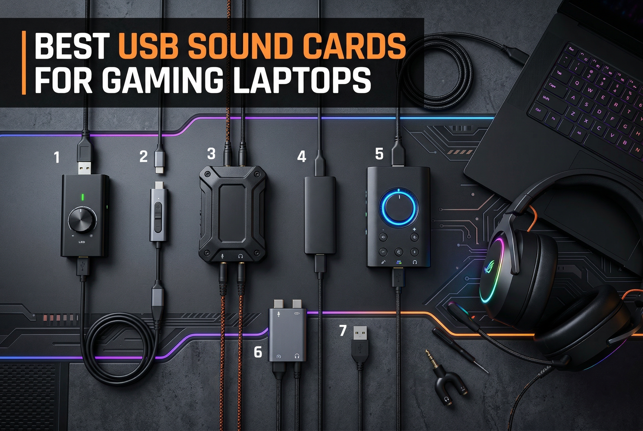 Best USB sound cards for gaming laptops