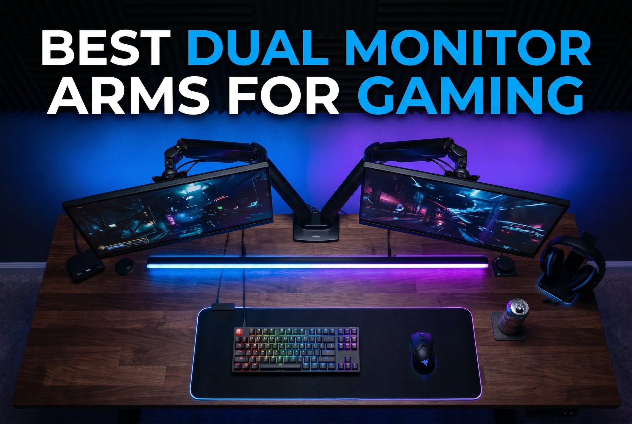 Best dual monitor arms for gaming