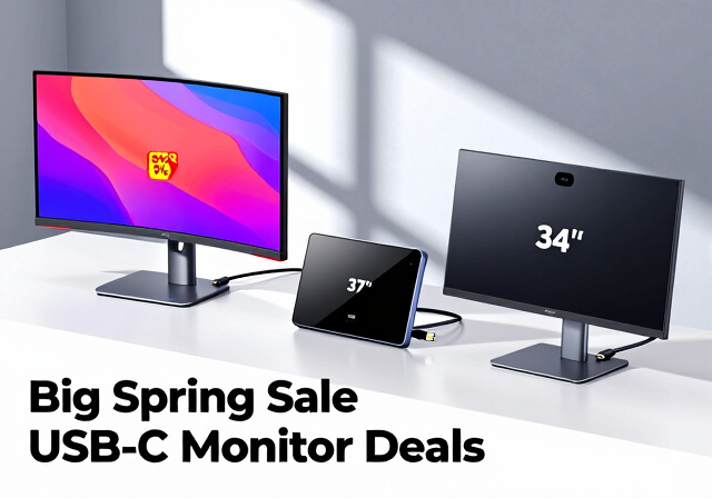 Best Big Spring Sale USB-C Monitor Deals on Amazon
