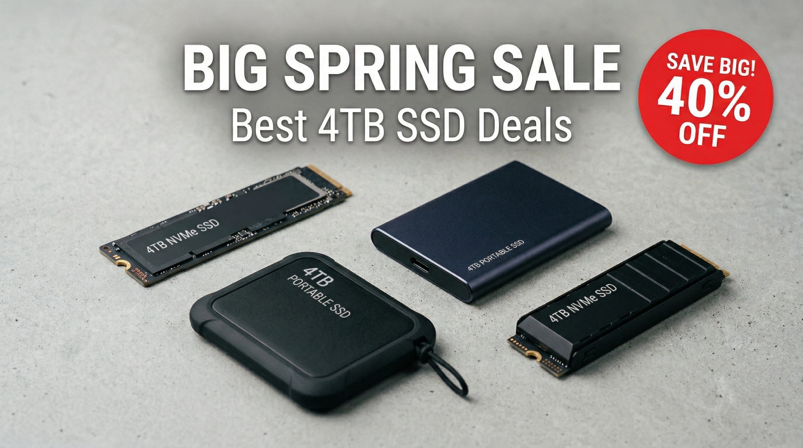 Best Big Spring Sale 4TB SSD Deals on Amazon