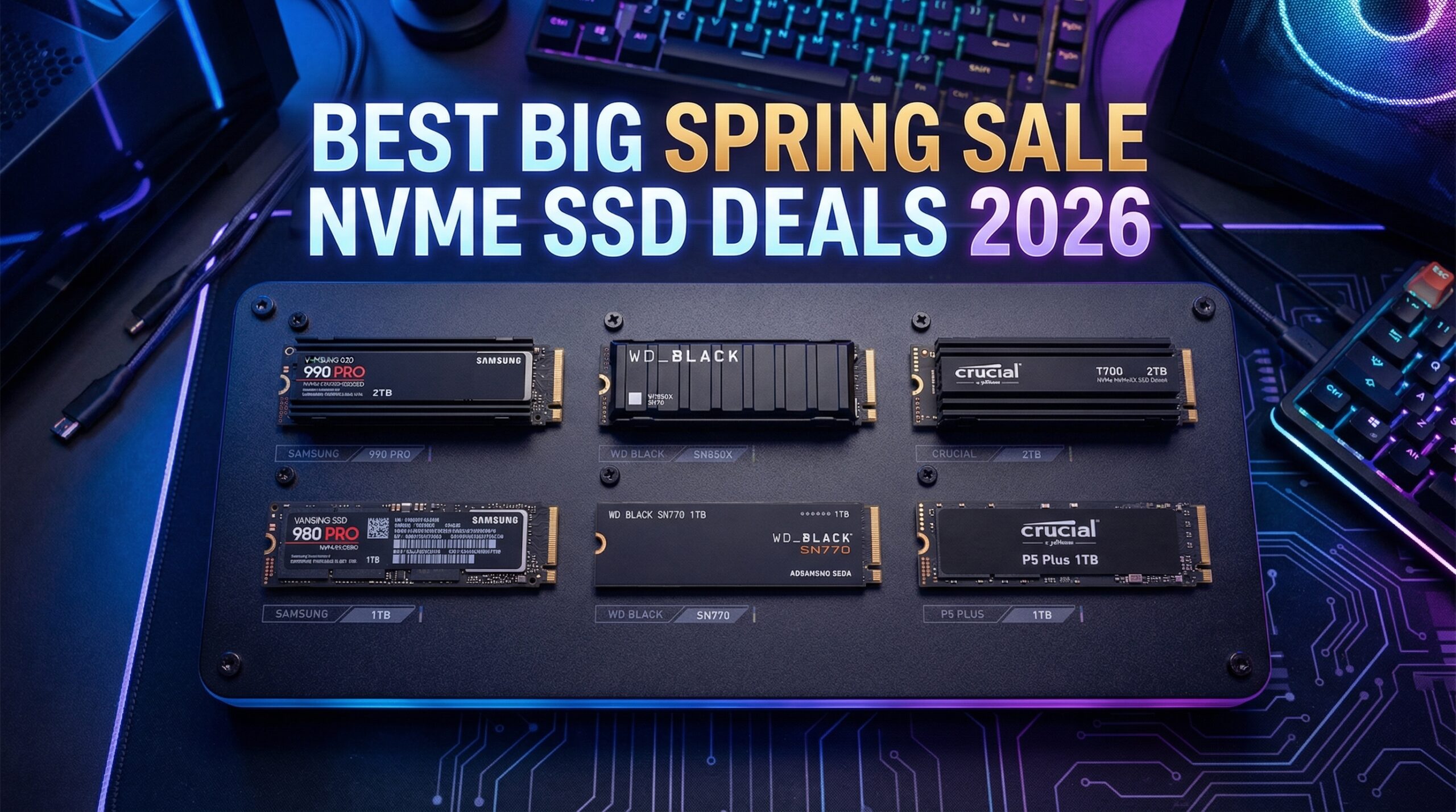 Best Big Spring Sale NVMe SSD Deals on Amazon