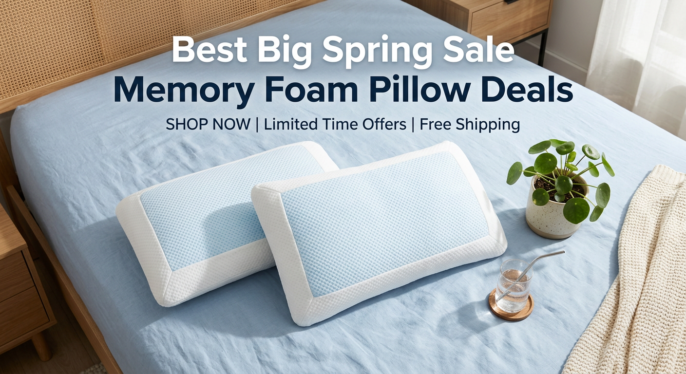 Best Big Spring Sale Memory Foam Pillow Deals on Amazon