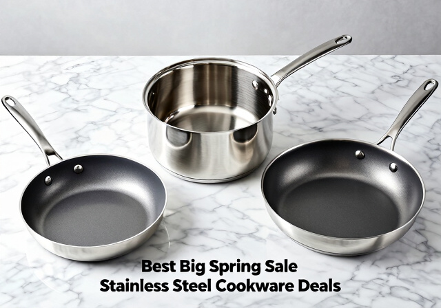 Best Big Spring Sale Stainless Steel Cookware Deals on Amazon