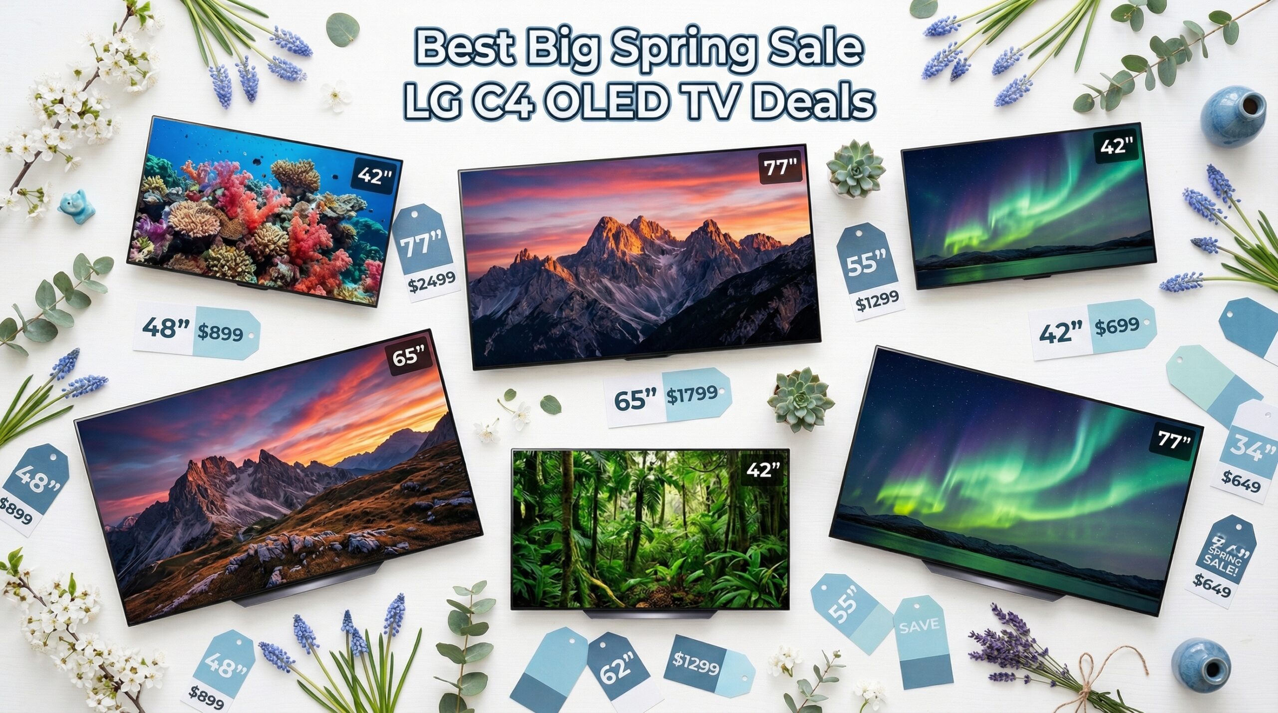 Best Big Spring Sale LG C4 OLED TV Deals on Amazon