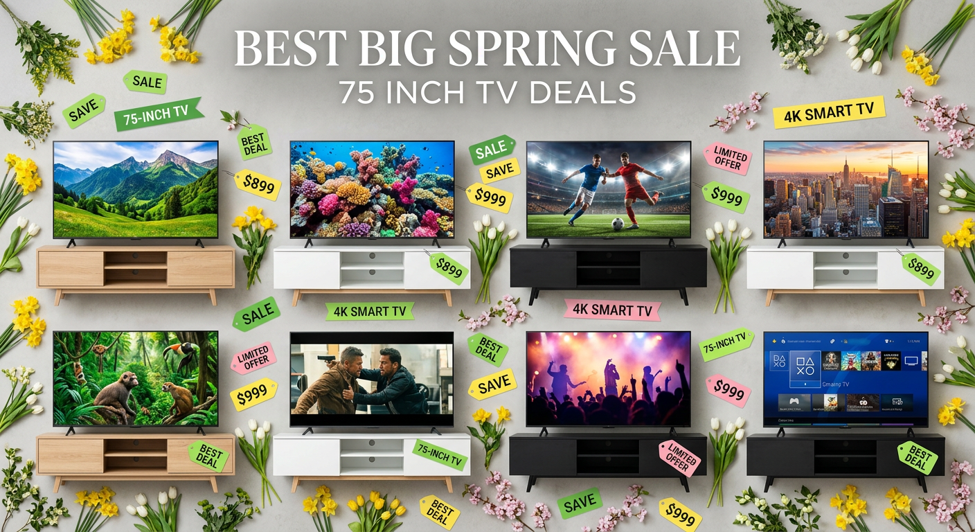 Best Big Spring Sale 75 Inch TV Deals on Amazon