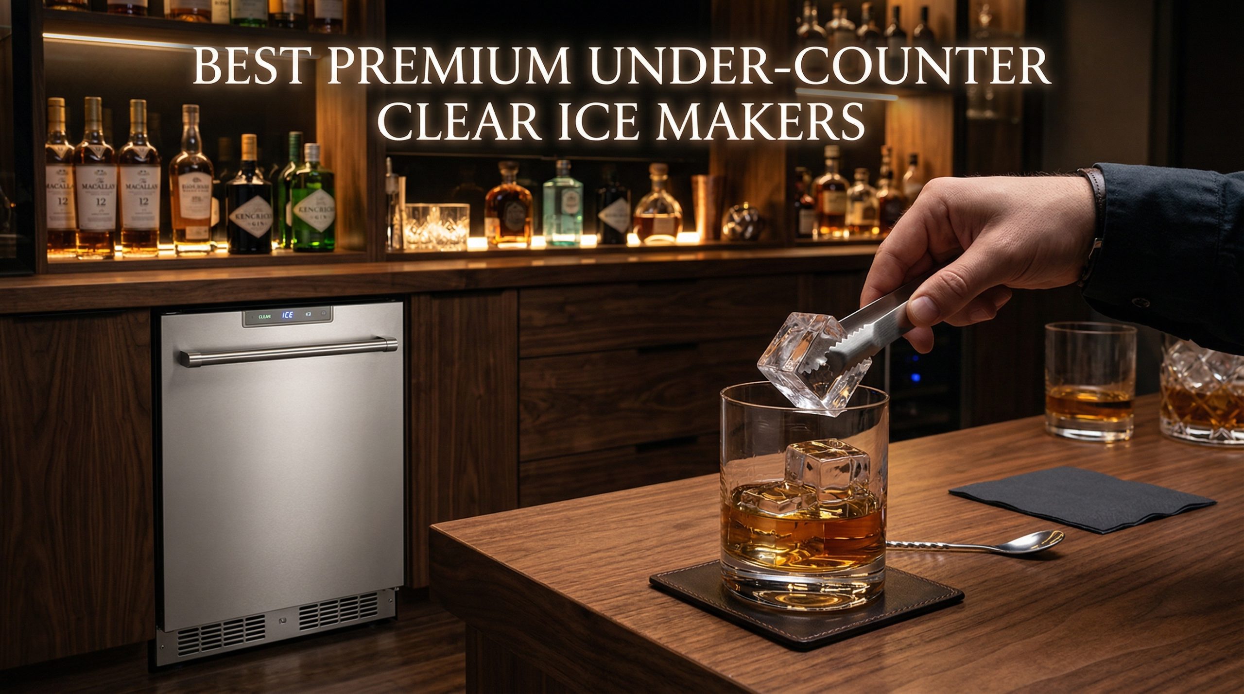 Best Premium Under-Counter Clear Ice Makers for Home Bars