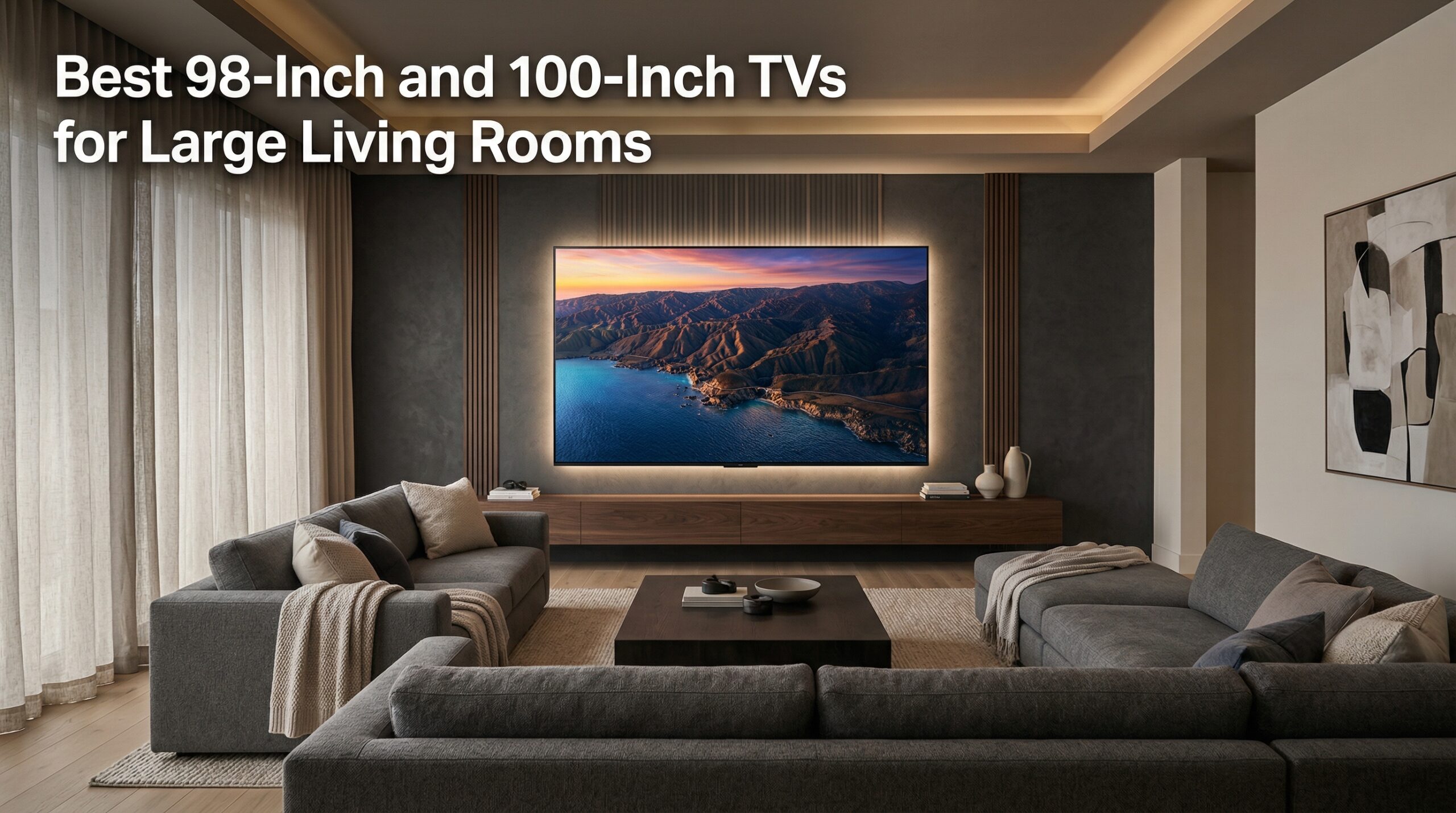 Best 98-Inch and 100-Inch TVs for Large Living Rooms
