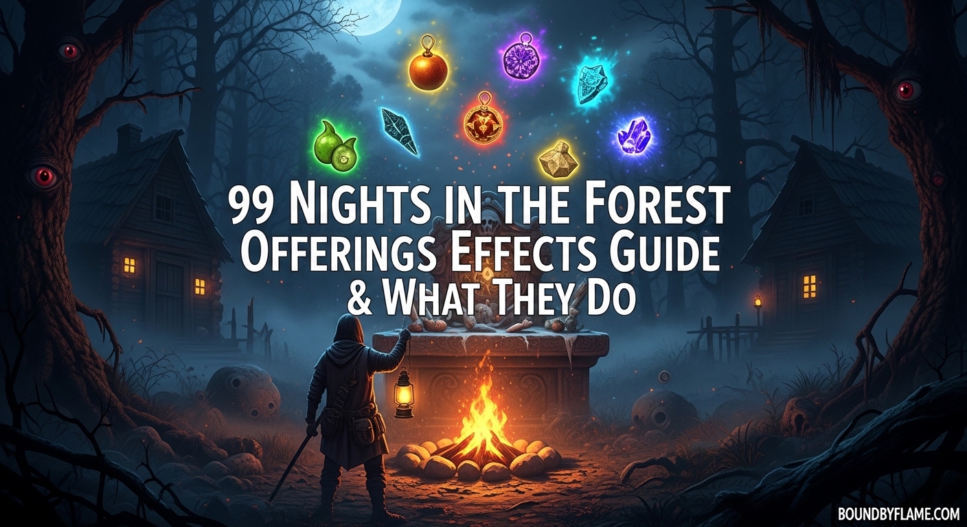 99 Nights in the Forest Offerings Effects Guide & What They Do