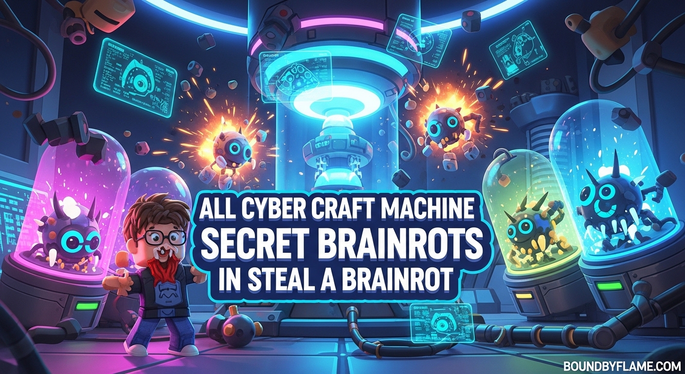 All Cyber Craft Machine Secret Brainrots In Steal A Brainrot