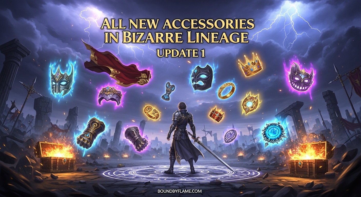 All New Accessories in Bizarre Lineage Update 1