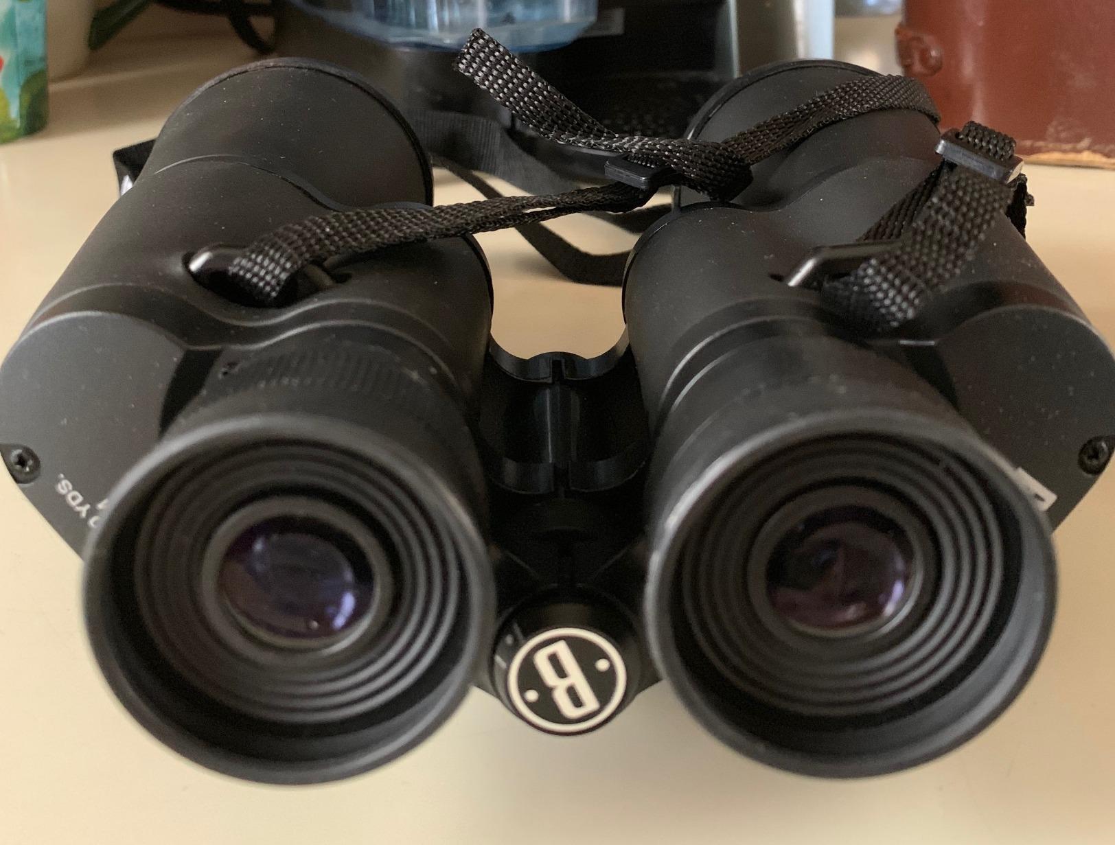 Bushnell Falcon 10x50 Wide-Angle Binoculars - Porro Prism, InstaFocus, BK7, Fold-Down Eyecups, Non-Slip Grip customer photo 2