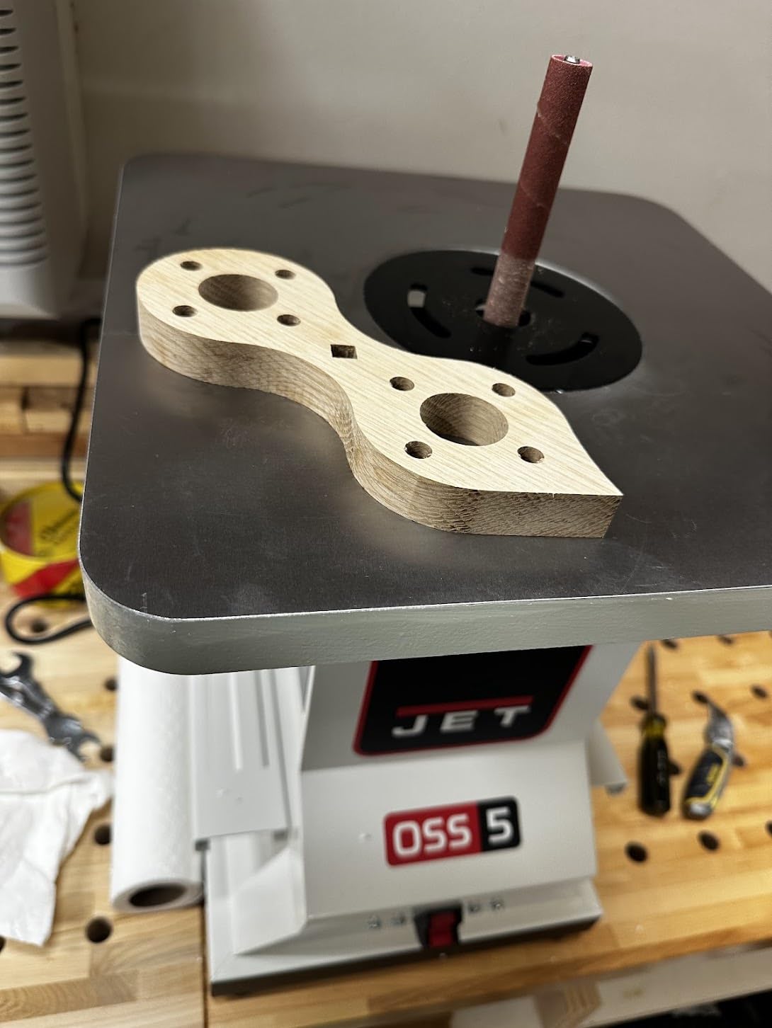 JET Benchtop Oscillating Spindle Sander, 1/2 HP, 115V 1Ph (Model JBOS-5) customer photo 1