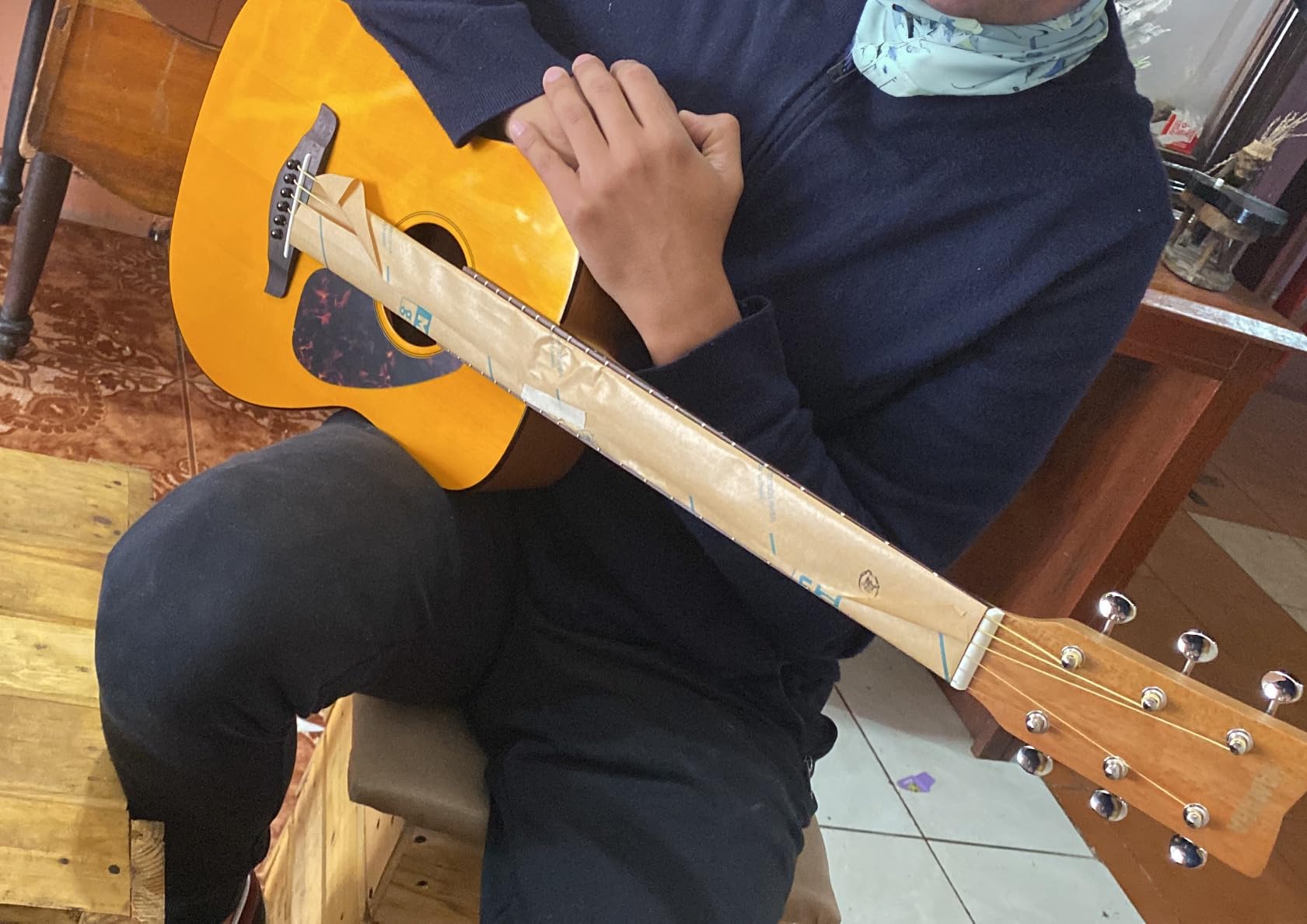 Yamaha JR1 FG Junior 3/4 Size Acoustic Guitar, Natural customer photo 2