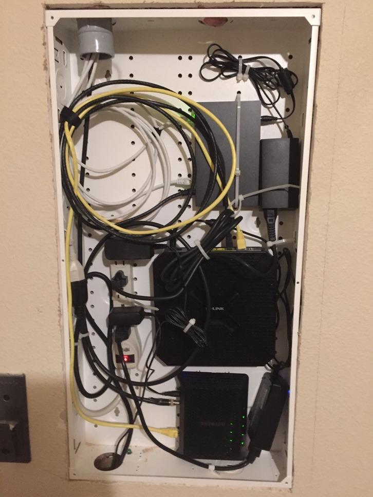 Leviton SMC Structured Media Enclosure with Cover, 28-Inch, 47605-28W, White customer photo 2