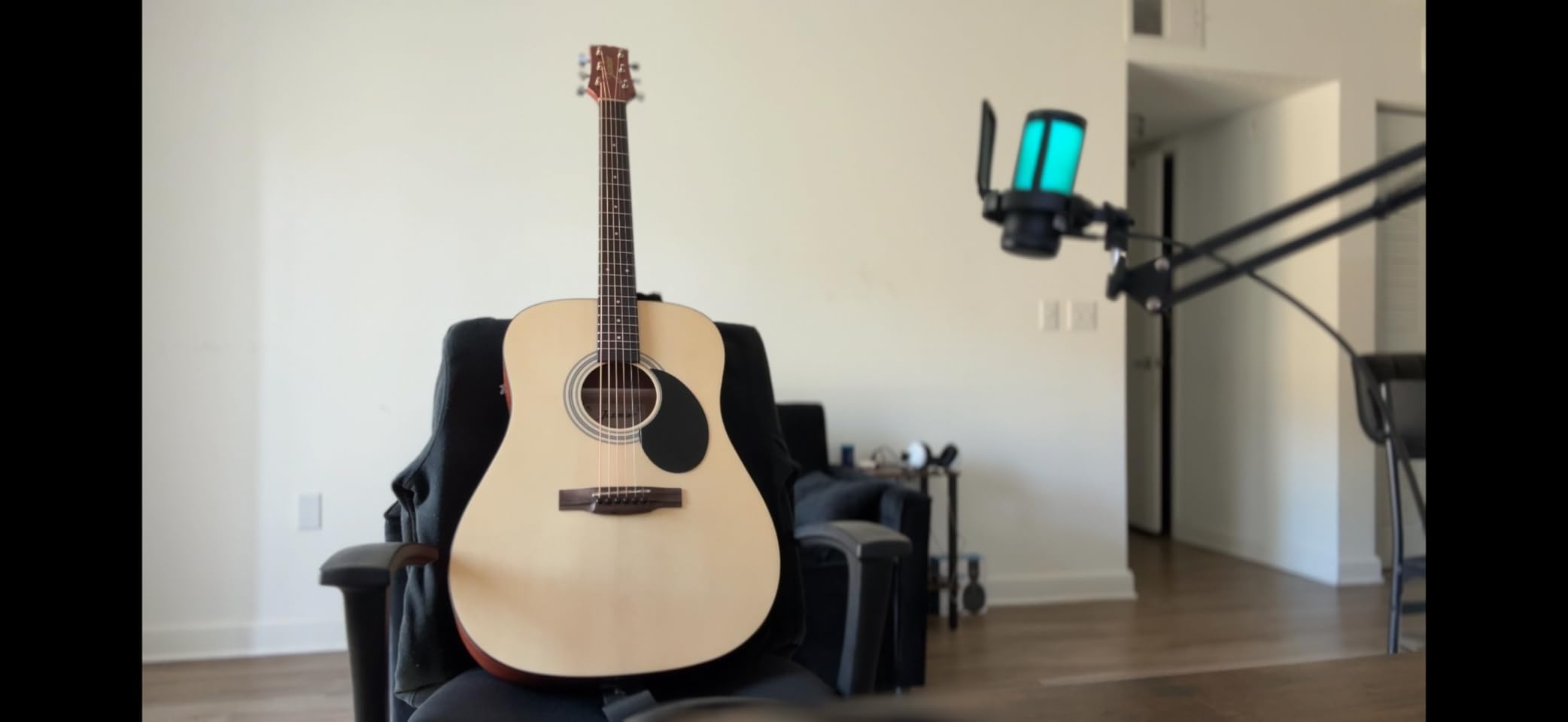 Jasmine S35 Dreadnought Acoustic Guitar Strings 6, Rosewood Fingerboard, Advanced X Bracing - Full-Size Guitar for Beginners & Others - Natural Finish, Right customer photo 2